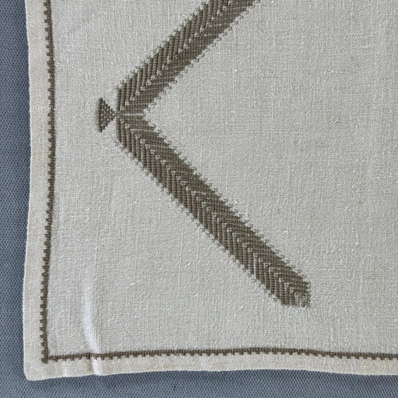 Vintage Arab Refugee Handworks Centre Jerusalem Linen Placemats(7) – Miss Halaby - Picture 15 of 16